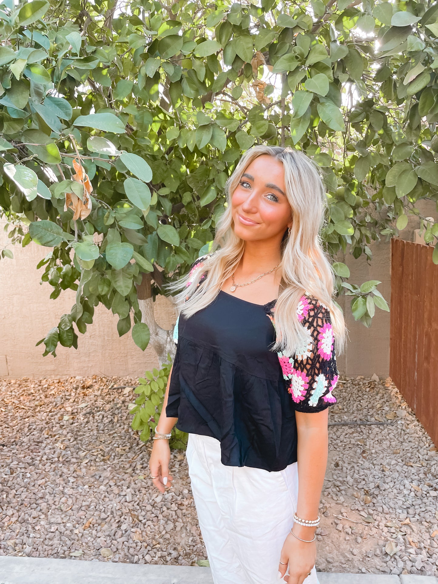 Kelsey Crochet Top