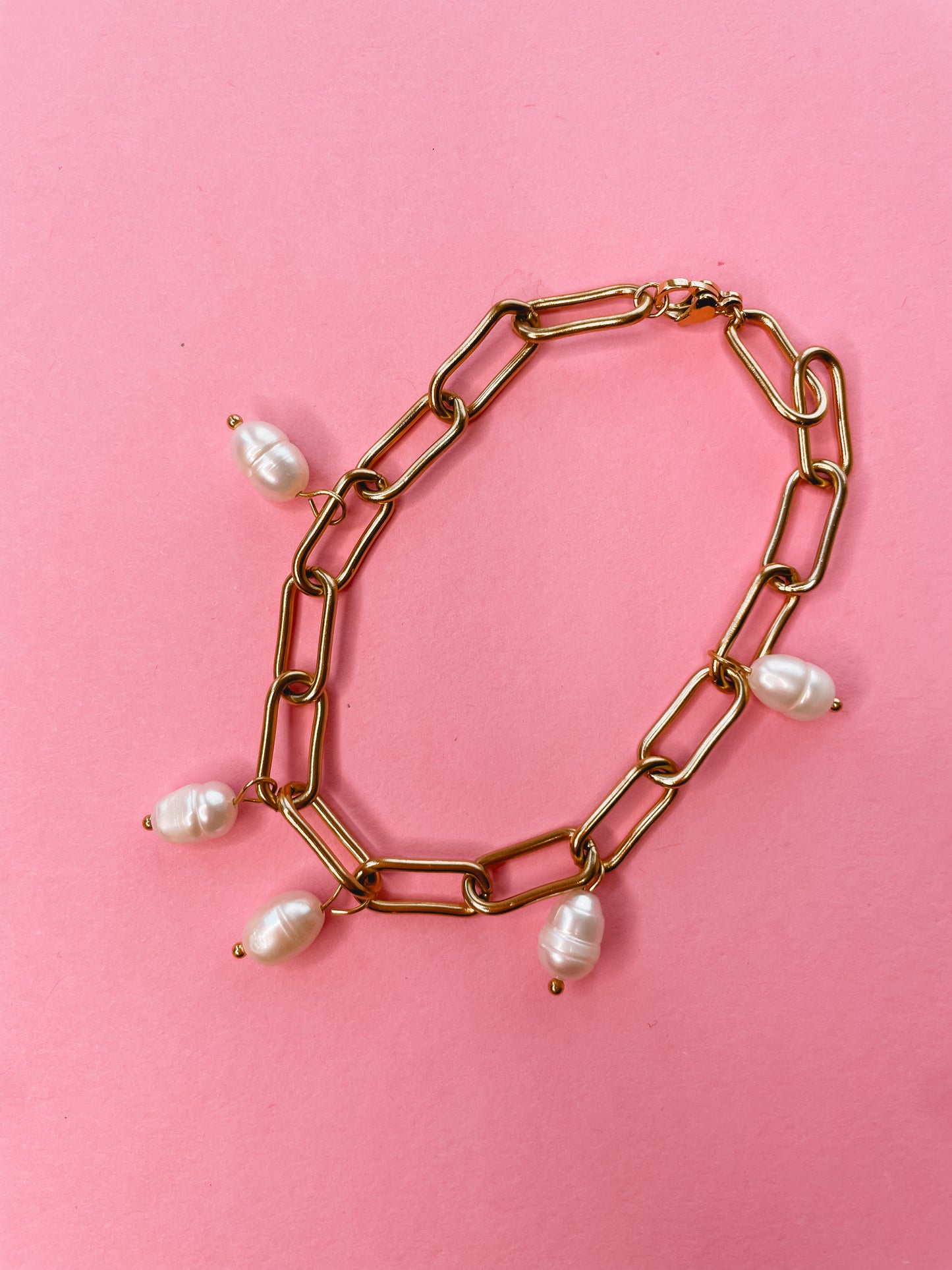 Freshwater Pearl Chain Bracelet