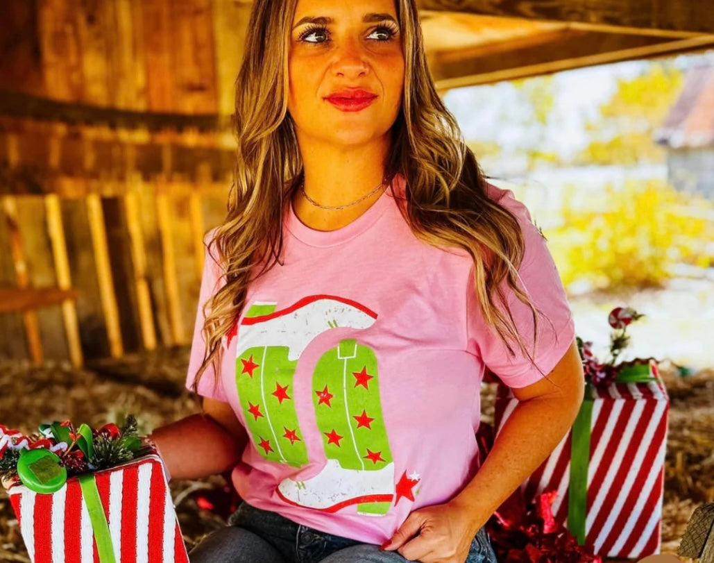 Boot Scootin' Christmas Graphic Tee