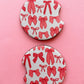 Coquette Pink Bows Car Coasters