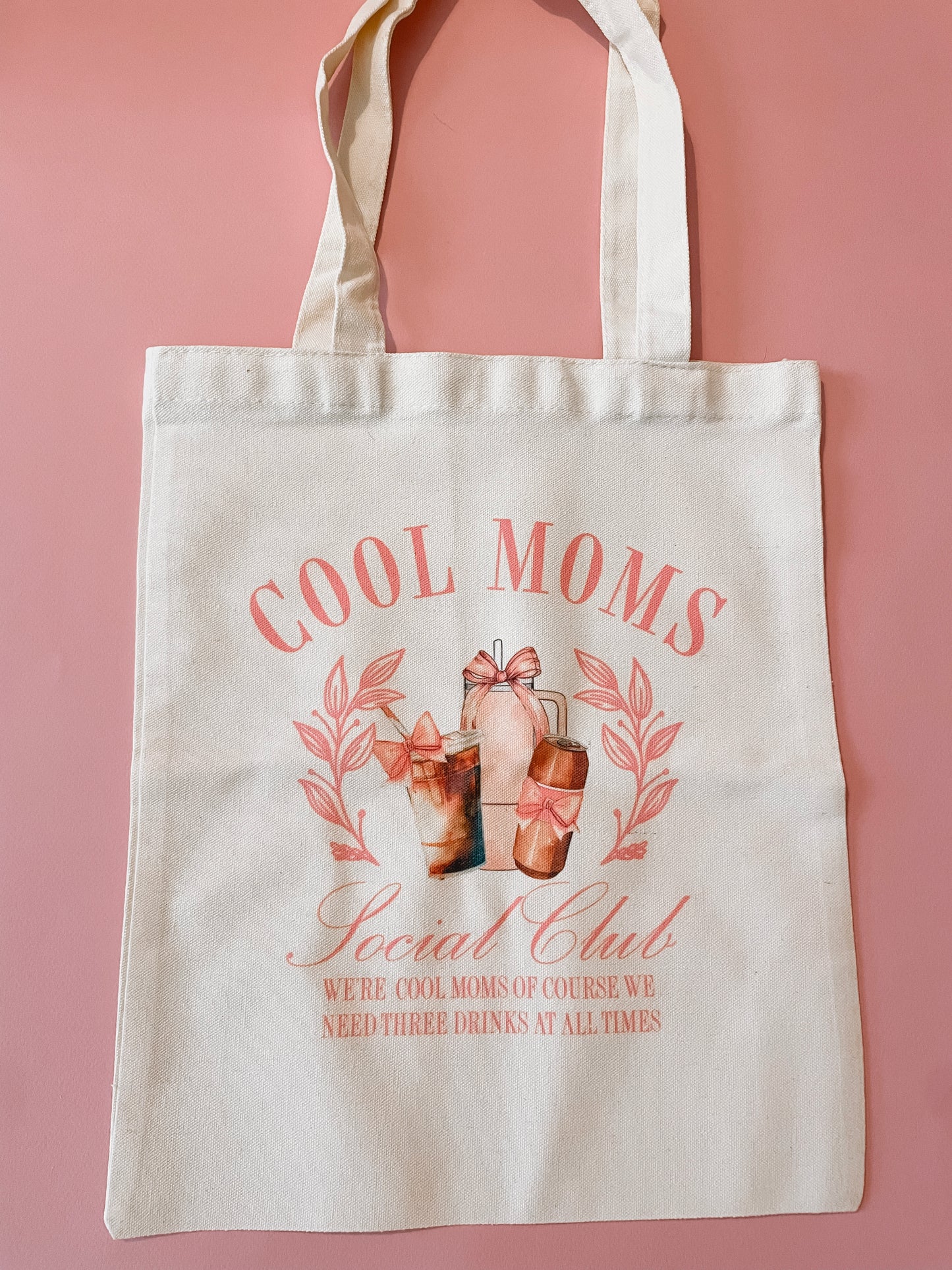 Cool Moms Social Club Canvas Tote Bag