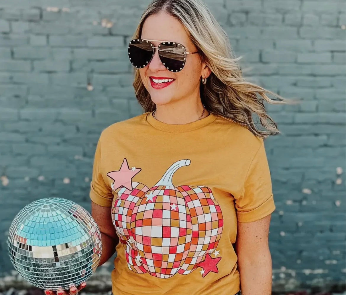 Disco Pumpkin Graphic Tee