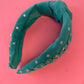 Teal Howdy Knotted Headband