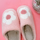 Cozy Pink Flower Slippers